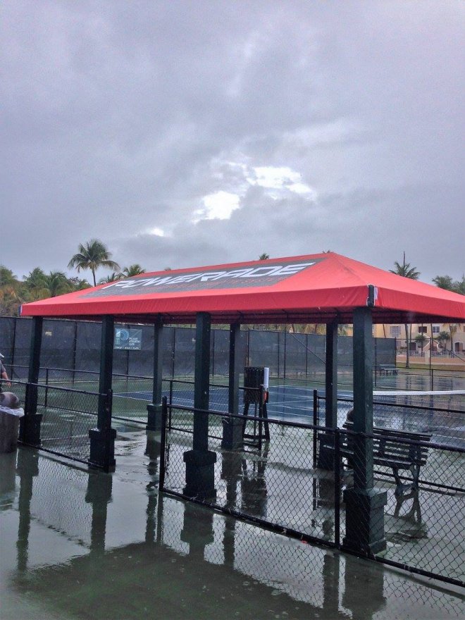 Red Outdoor Canopy